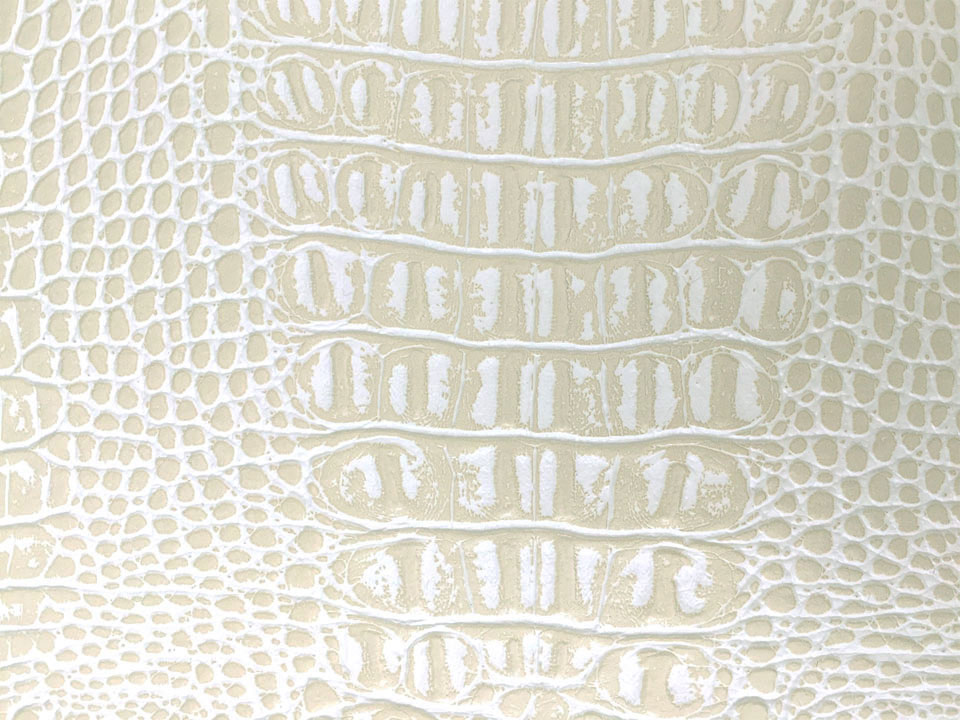 サンプル生地】ワニ革 合皮レザー生地【リッチクロコダイル】全3色