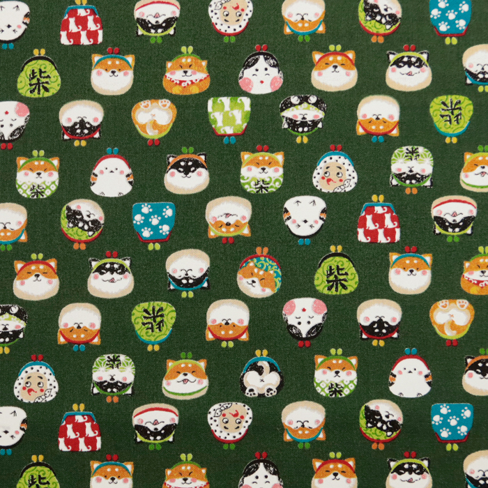 生地 布地 布 無料レシピ有 わんこだ和 スケア生地 再入荷6回目 柴犬