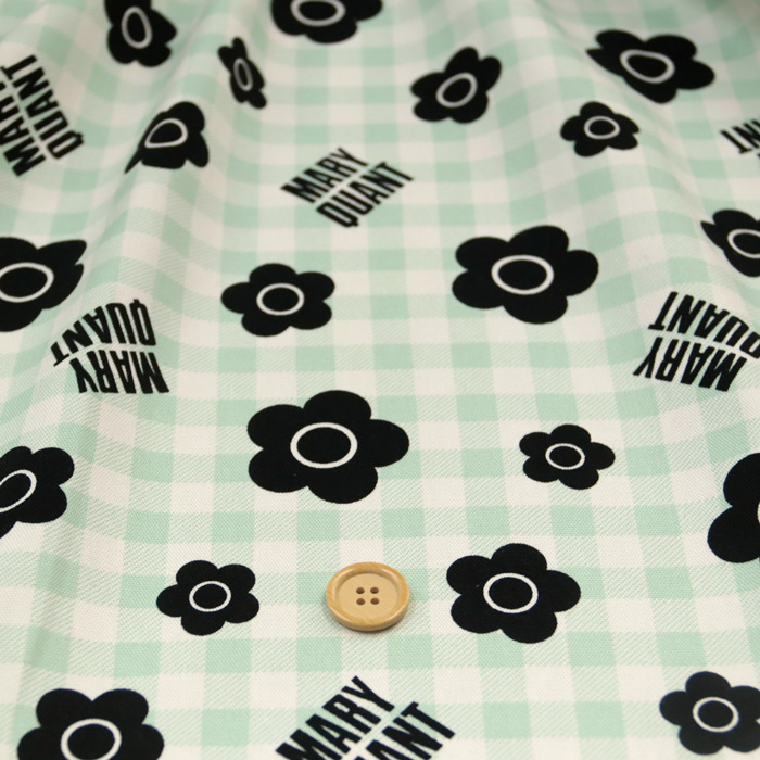 生地 布地 布 無料レシピ有 MARYQUANT チェック【商用利用不可