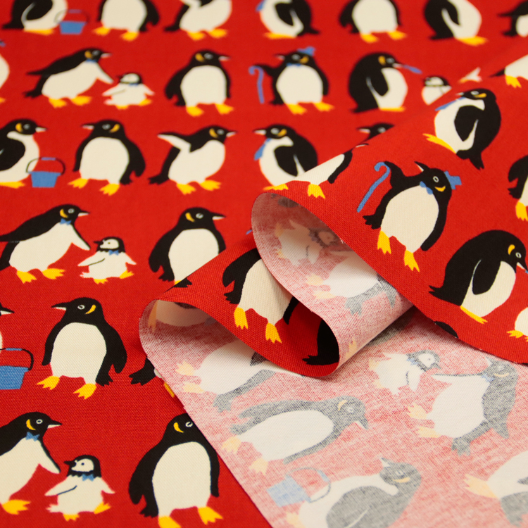 生地 布地 布 無料レシピ有 CENTLEMEN ペンギン オックス生地 penguin 