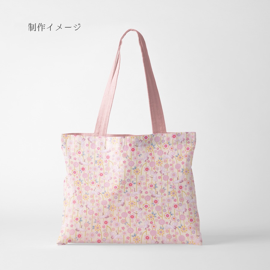 和柄コットン生地 鶴のつるし飾り(アイボリー) 10cm単位 切り売り |  | 06