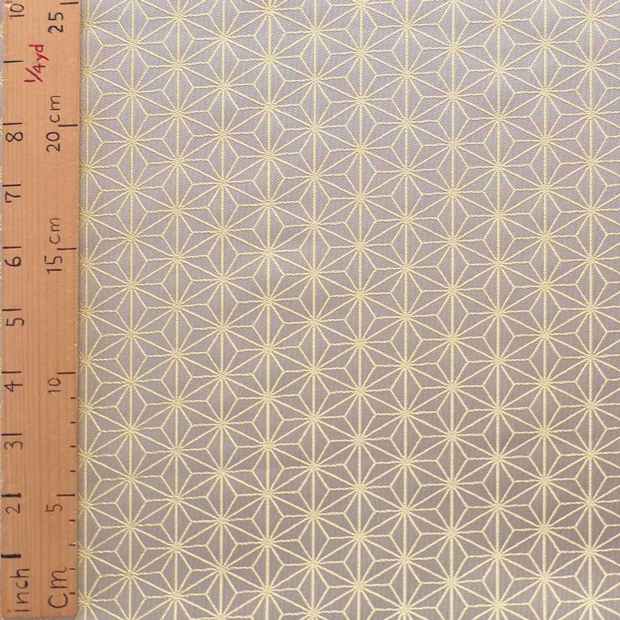 光沢ジャカード 麻の葉(パールグレー) 10cm単位 切り売り |  | 02