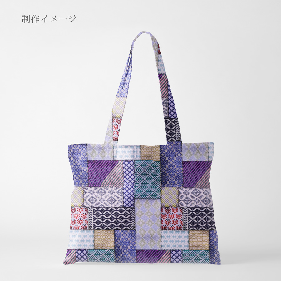 コットン生地 こぎん刺し風パッチワーク柄 10cm単位 切り売り |  | 05