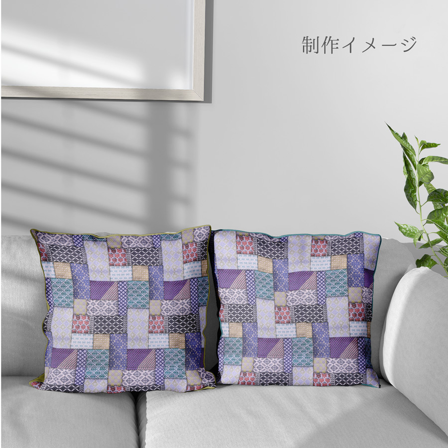 コットン生地 こぎん刺し風パッチワーク柄 10cm単位 切り売り |  | 06