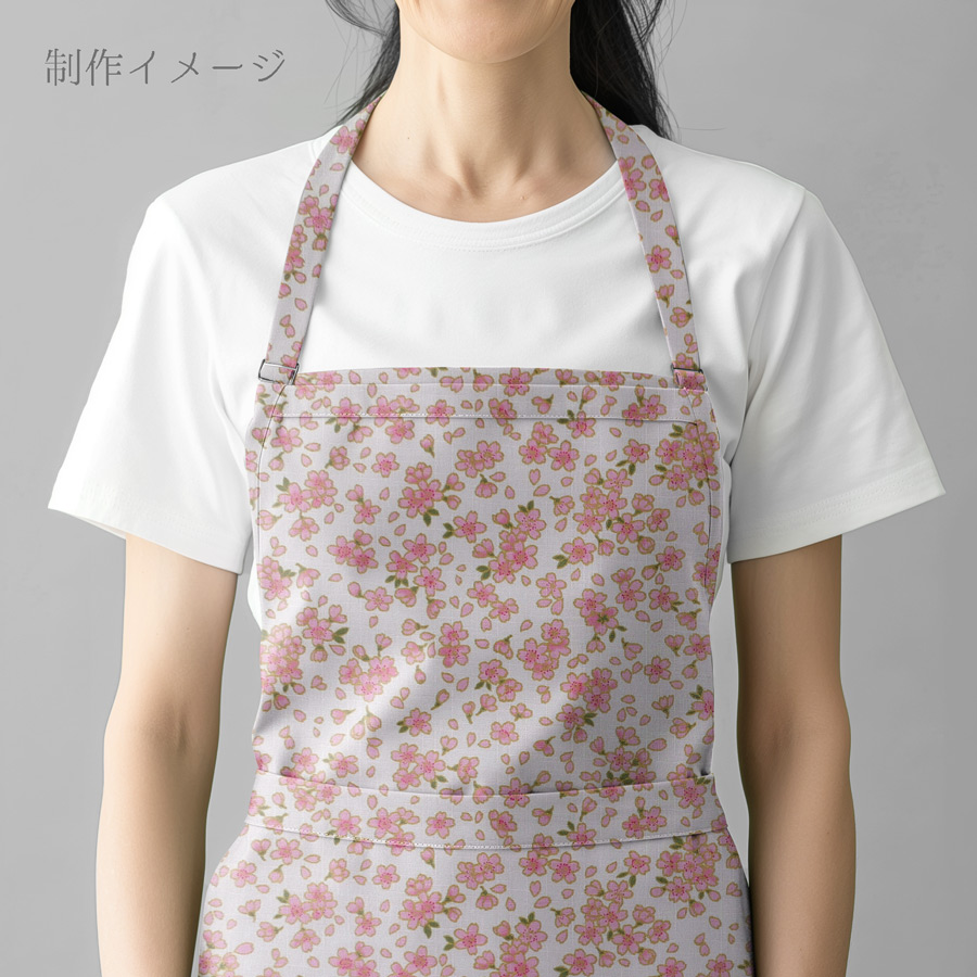 和柄コットン生地 小桜ちらし(白/ピンク) 1...の詳細画像5