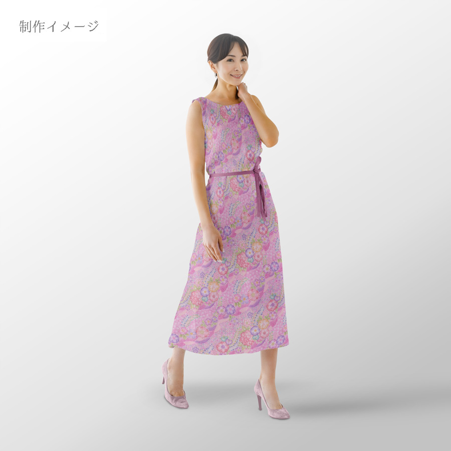 和柄コットン生地 辻が花調花づくし(ピンク) 10cm単位 切り売り |  | 07