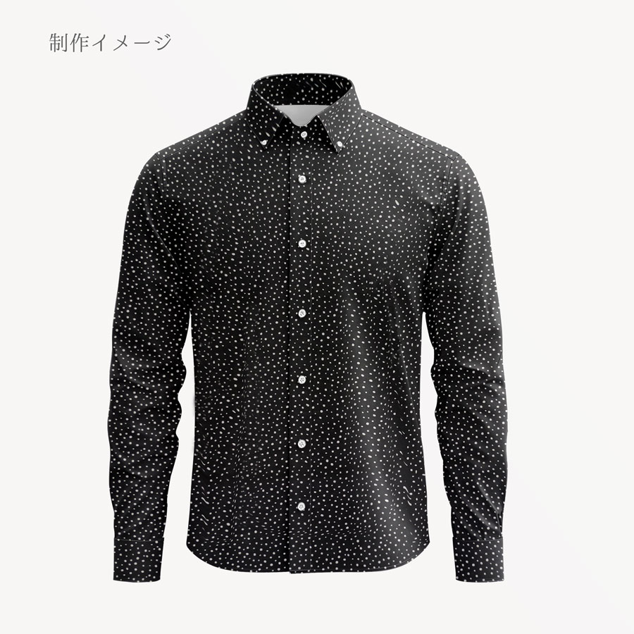 綿ローン生地 ランダムドット柄(黒) 10cm単位 切り売り |  | 09