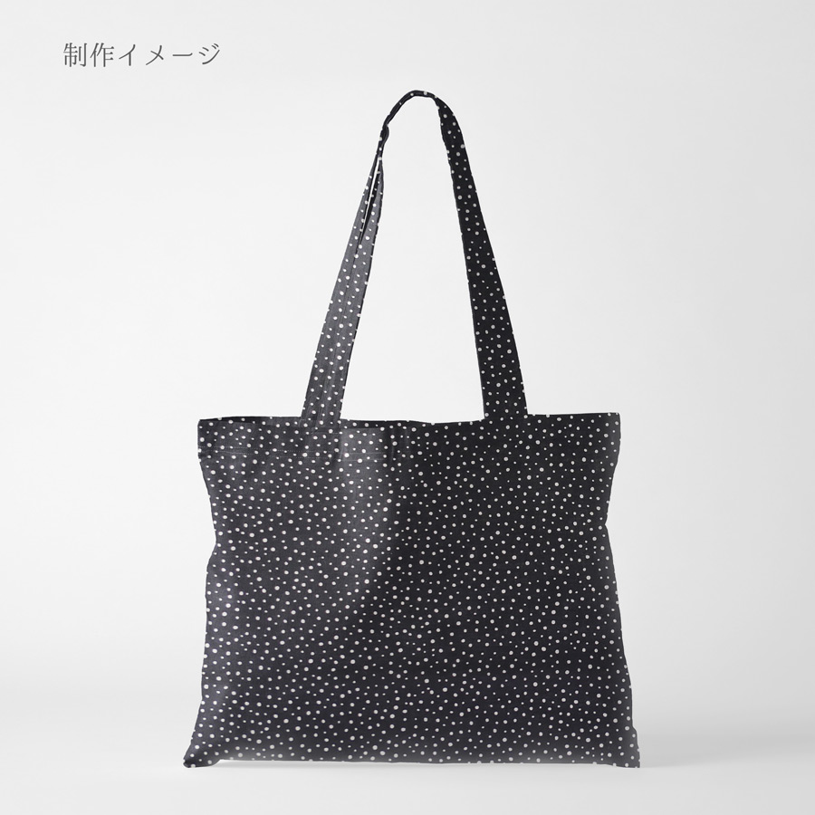 綿ローン生地 ランダムドット柄(黒) 10cm...の詳細画像5