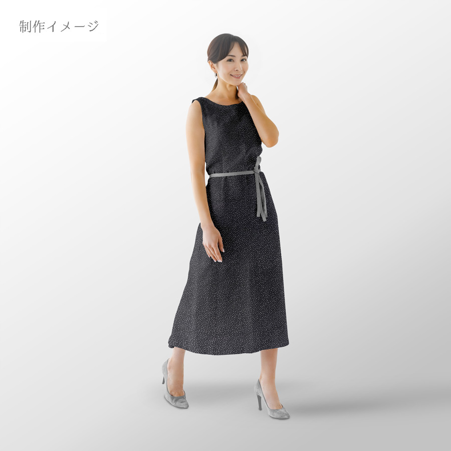 綿ローン生地 ランダムドット柄(黒) 10cm単位 切り売り |  | 07