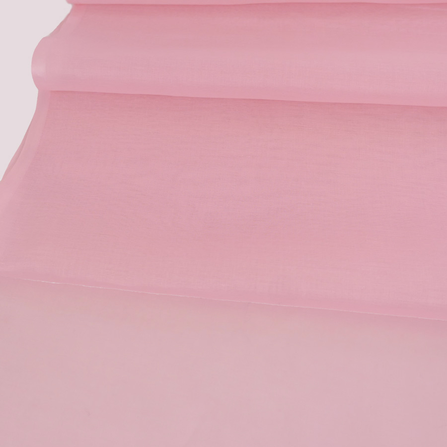 コットンオーガンジー生地・無地(ピンク) 10...の詳細画像1
