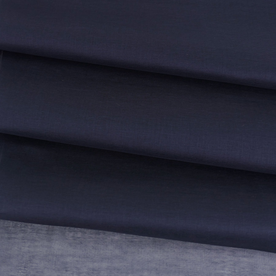 コットンオーガンジー生地・無地(濃紺) 10cm単位 切り売り |  | 02