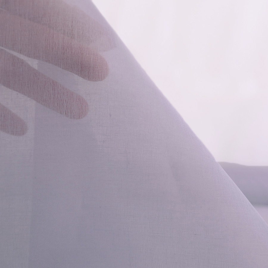 コットンオーガンジー生地・無地(ライトグレー) 10cm単位 切り売り | 