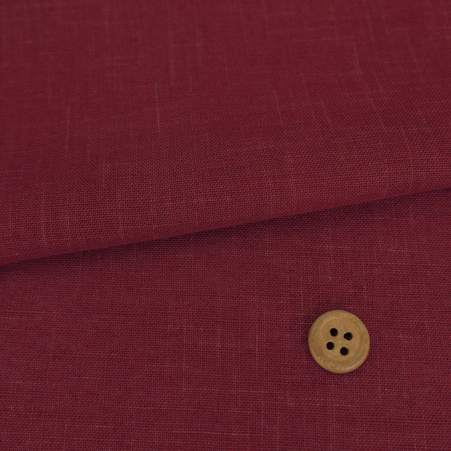 無地かすり風ムラ糸もめん生地 (くれない) 50cm単位 切り売り |  | 01