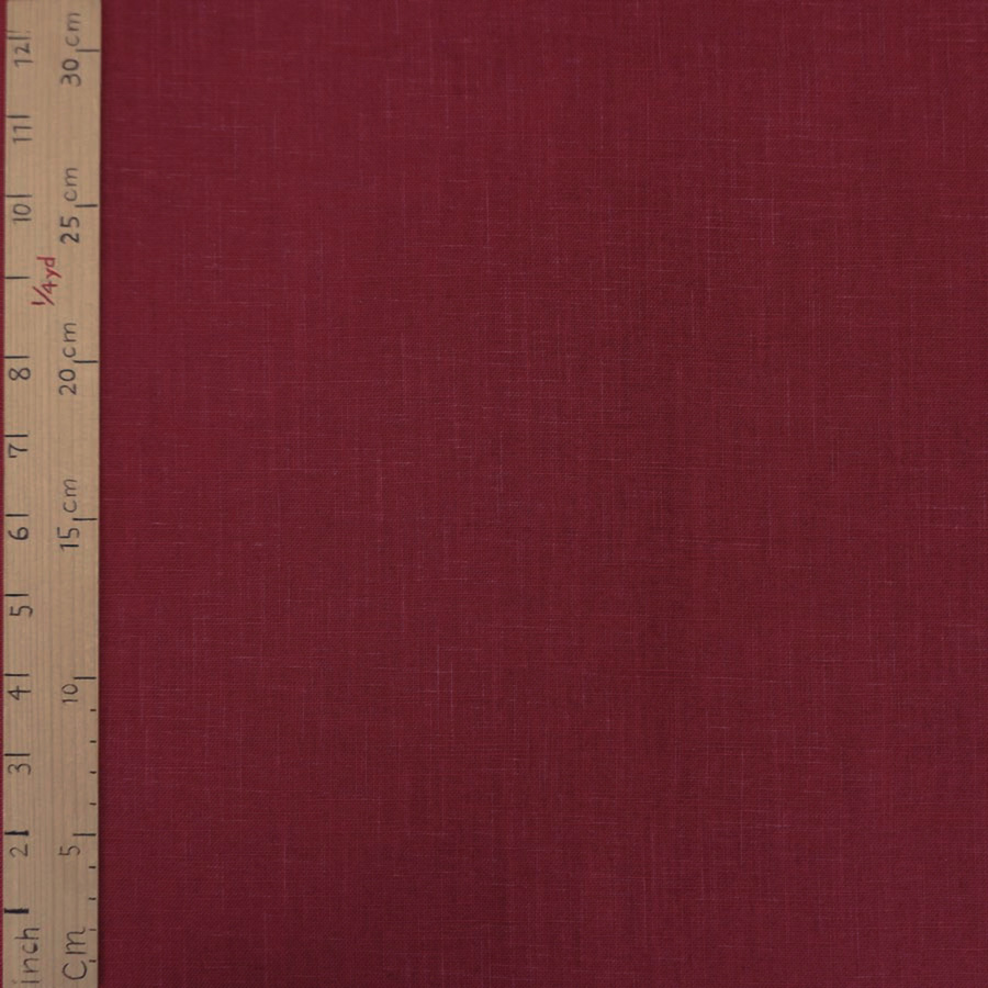 無地かすり風ムラ糸もめん生地 (くれない) 50cm単位 切り売り |  | 03