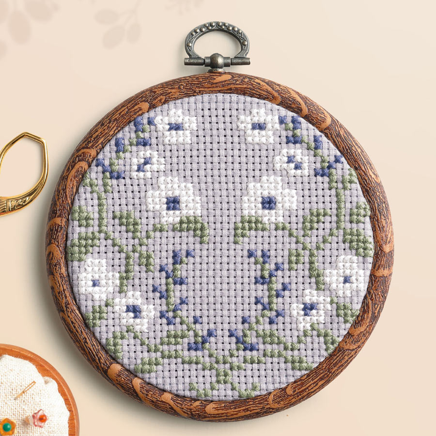 クロスステッチキット &Botanical ワイルドローズ : 布がたり ヤフー店