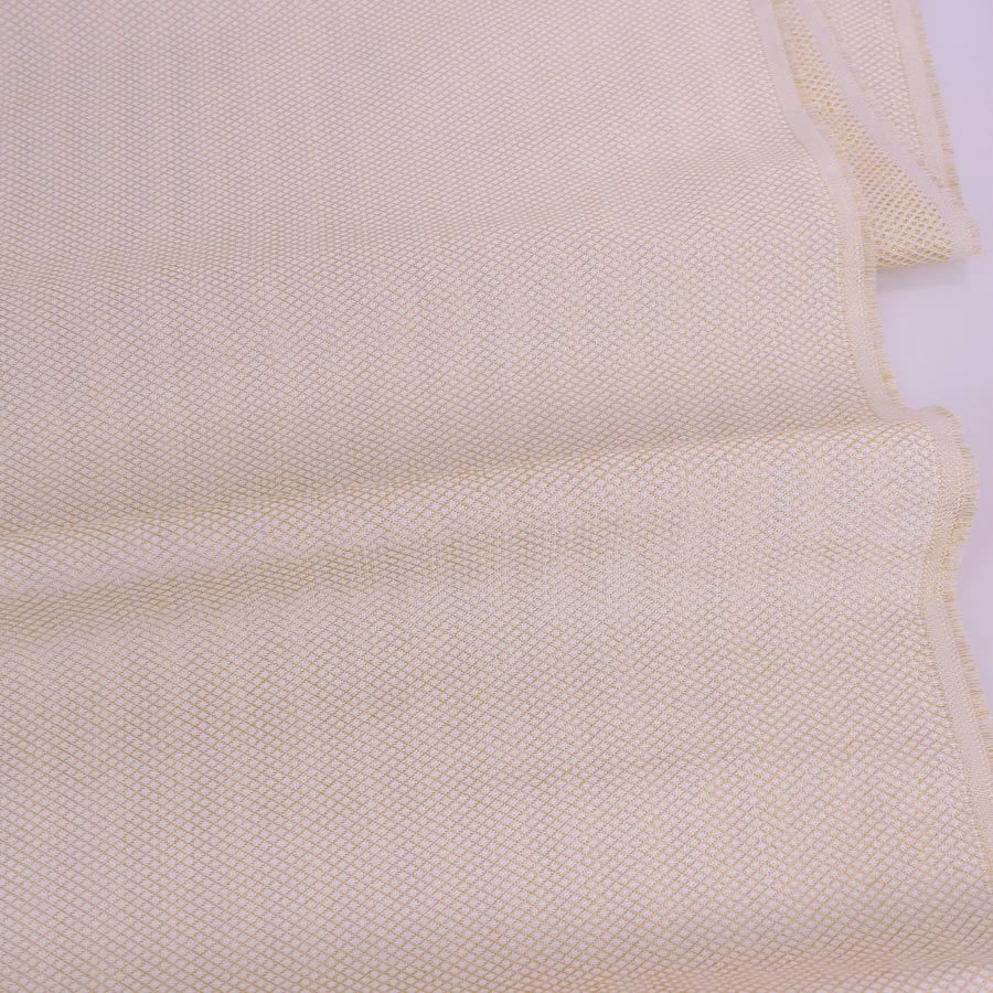 金襴生地(金らん) 干支向き 小さな斜め格子(クリーム) 10cm単位 切り売り |  | 03