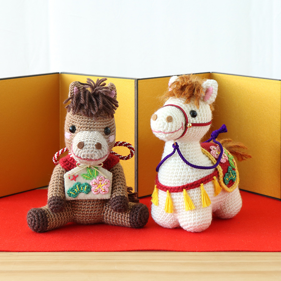 Mi様 miniあみぐるみ　干支など 手編みレシピ【ダウンロード販売】あみぐるみ☆干支のなかまたち