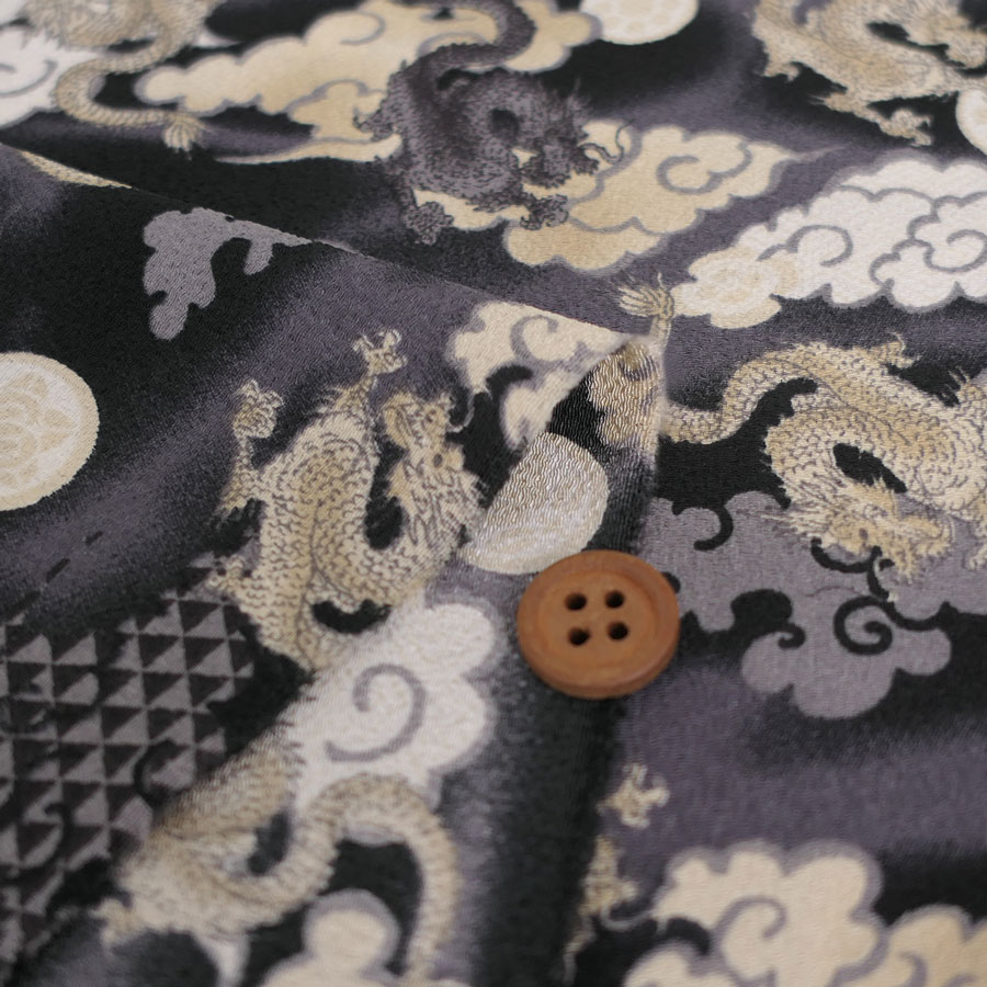 ポリちりめん・飛龍(黒) 10cm単位 切り売り |  | 01