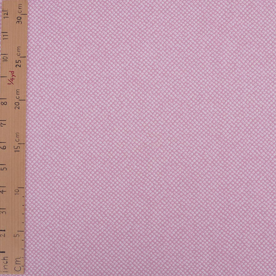 ポリちりめん生地 小さなかのこ柄(桃色) 10cm単位 切り売り |  | 02