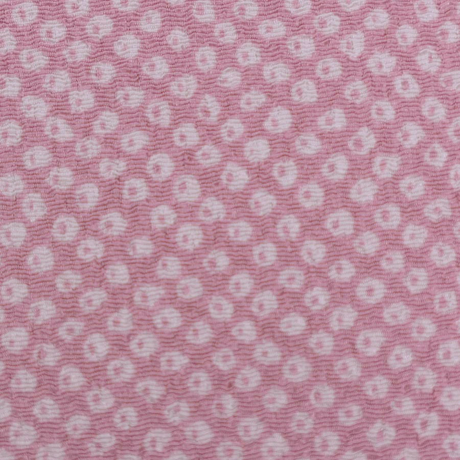 ポリちりめん生地 小さなかのこ柄(桃色) 10cm単位 切り売り |  | 04