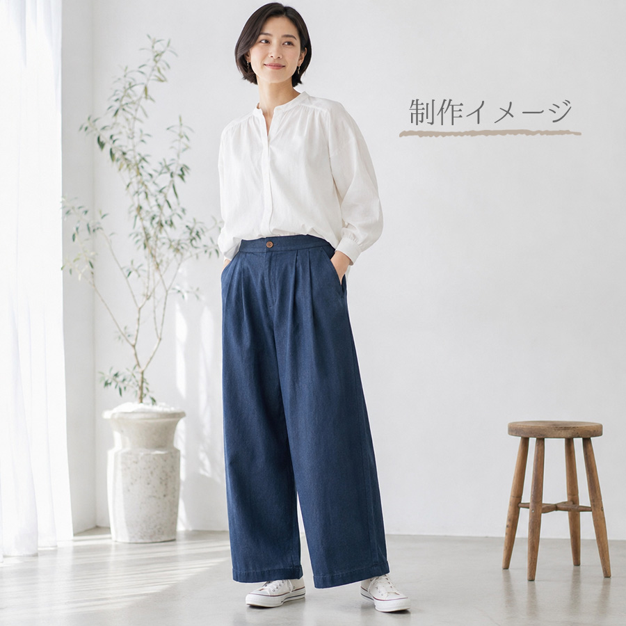 ソフトリネンコットンキャンバス生地(ディープブルー) 10cm単位 切り売り |  | 03