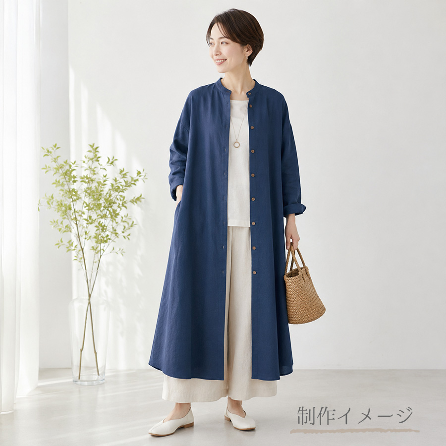 ソフトリネンコットンキャンバス生地(ディープブルー) 10cm単位 切り売り |  | 05