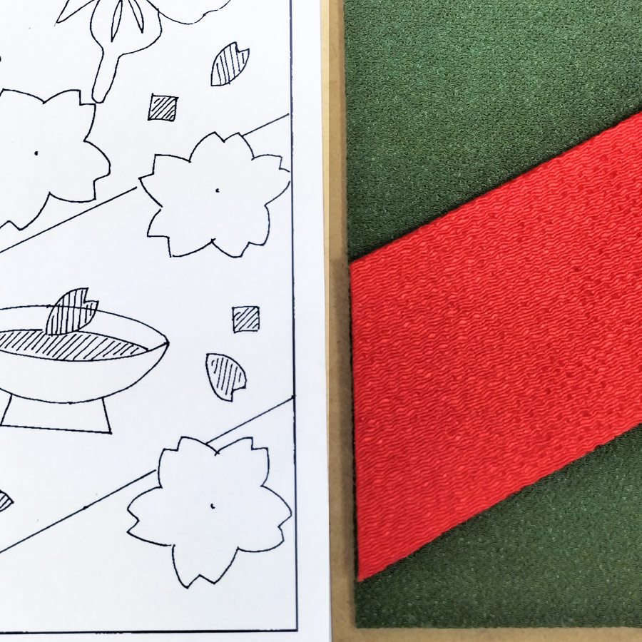 ちりめん手芸キット 風物短冊 4月 花見の宴蝶の舞 |  | 03