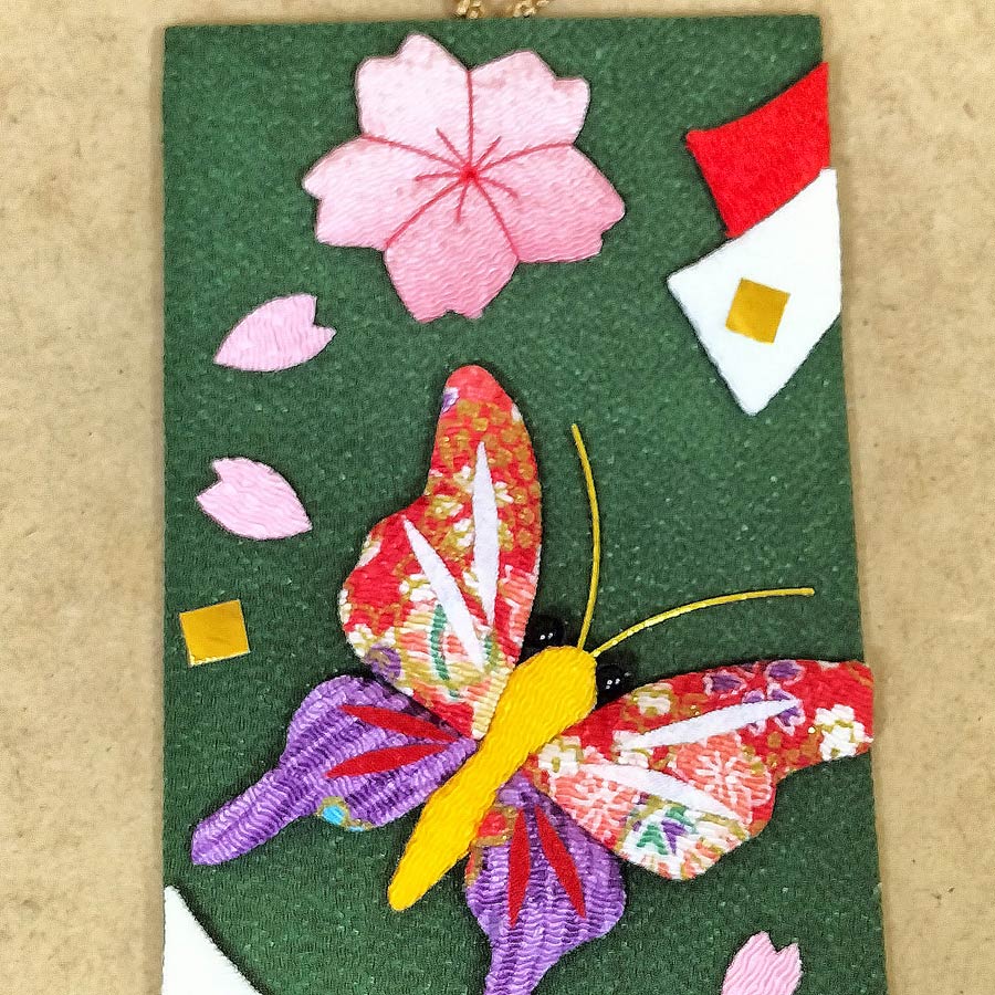 ちりめん手芸キット 風物短冊 4月 花見の宴蝶の舞 |  | 06