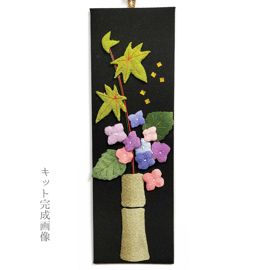 ちりめん手芸キット もてなしの花 7月 アジサイ(紫陽花) |  | 01