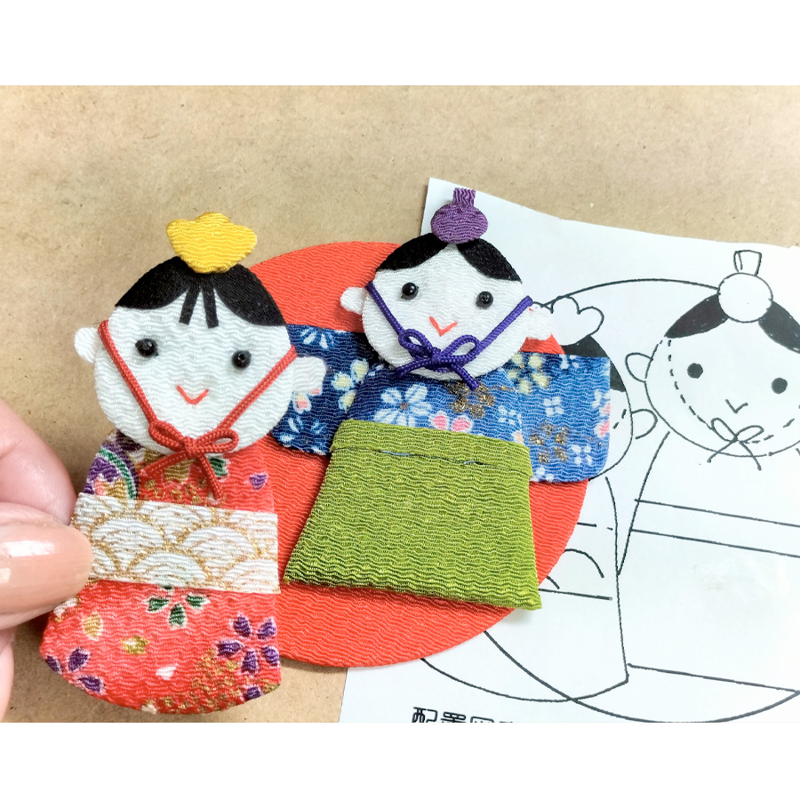 雛人形手作りキット ぷくぷくリース 仲良しひな祭り |  | 07