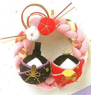 お雛様リース（ちりめん細工）｜手芸、ハンドクラフト | 楽器、手芸