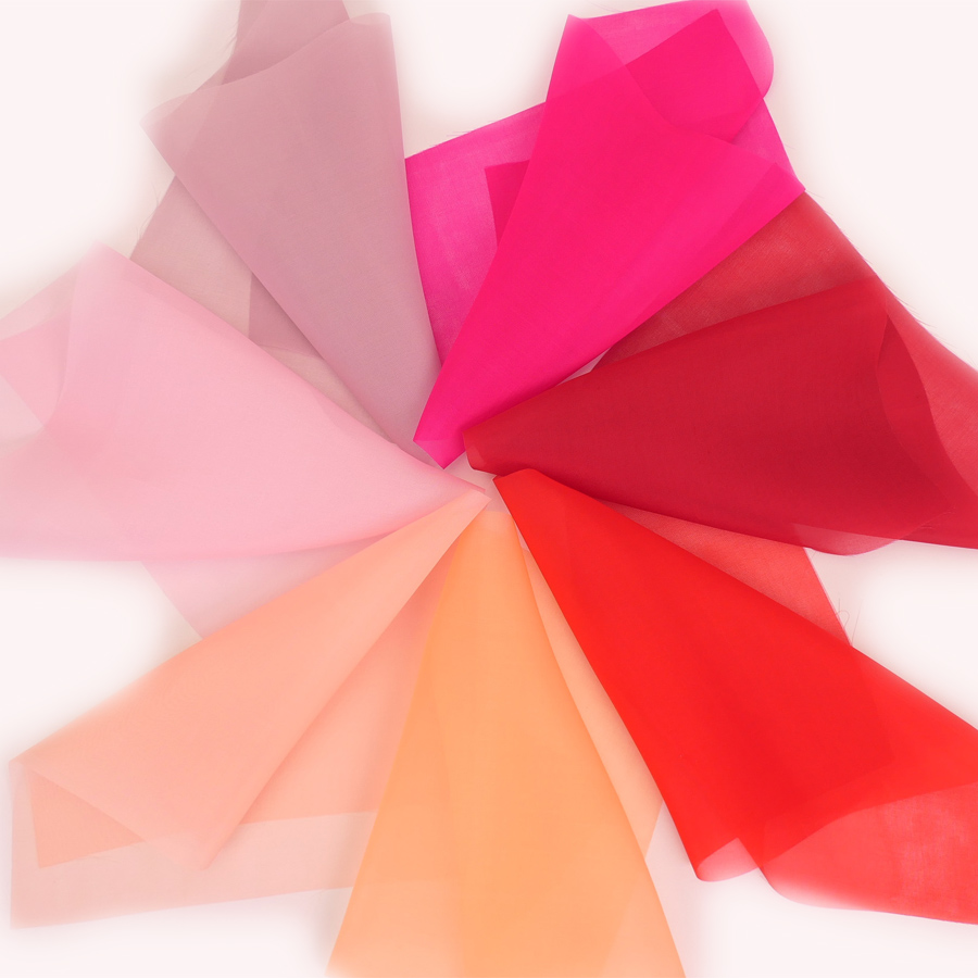 ベトナム製シルクオーガンジー(約45×25cm) 単色 つまみ細工用 |  | 11