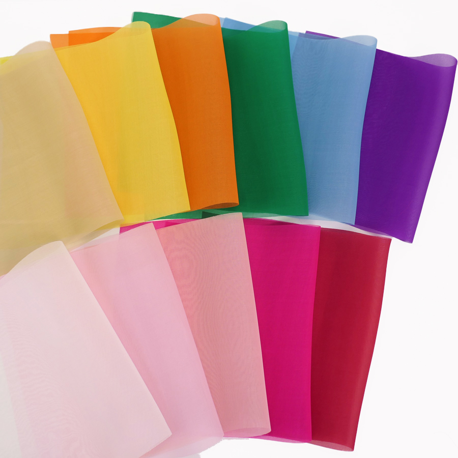 ベトナム製シルクオーガンジー(約45×25cm) 20色セット つまみ細工用 |  | 05