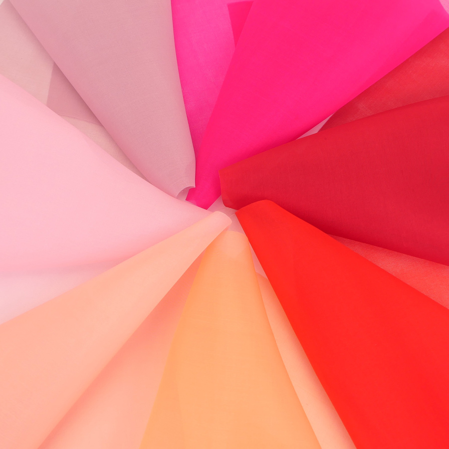 ベトナム製シルクオーガンジー(約45×25cm) 20色セット つまみ細工用 |  | 08