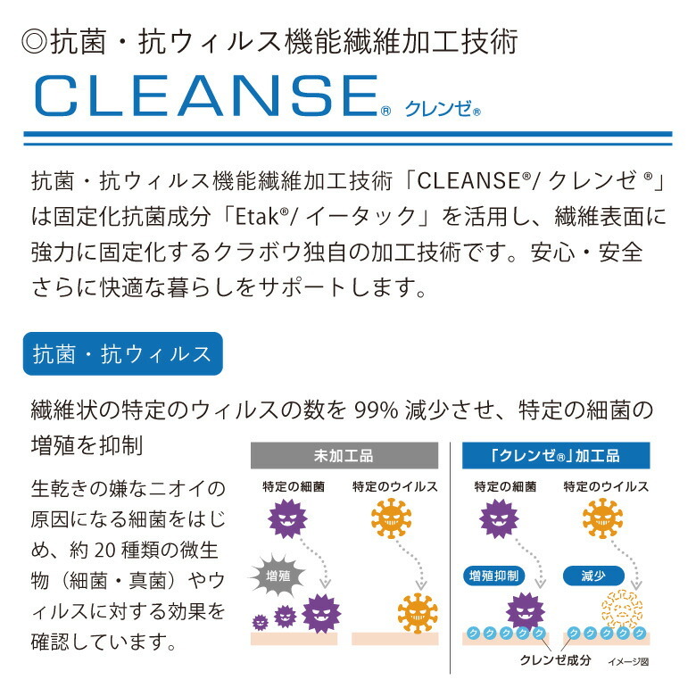 ダブルガーゼ Wガーゼ クレンゼ CLEANSE 抗菌 抗ウィルス