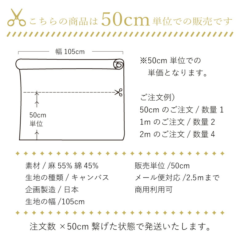 ハーフリネンキャンバス 麻55% 綿45% 高級 色豊富