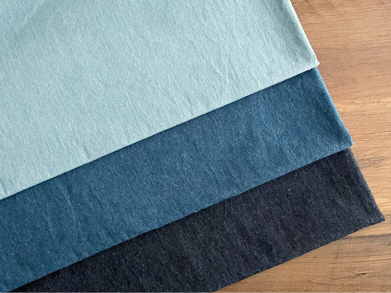 nunozuki薄手デニム 綿ポリデニム