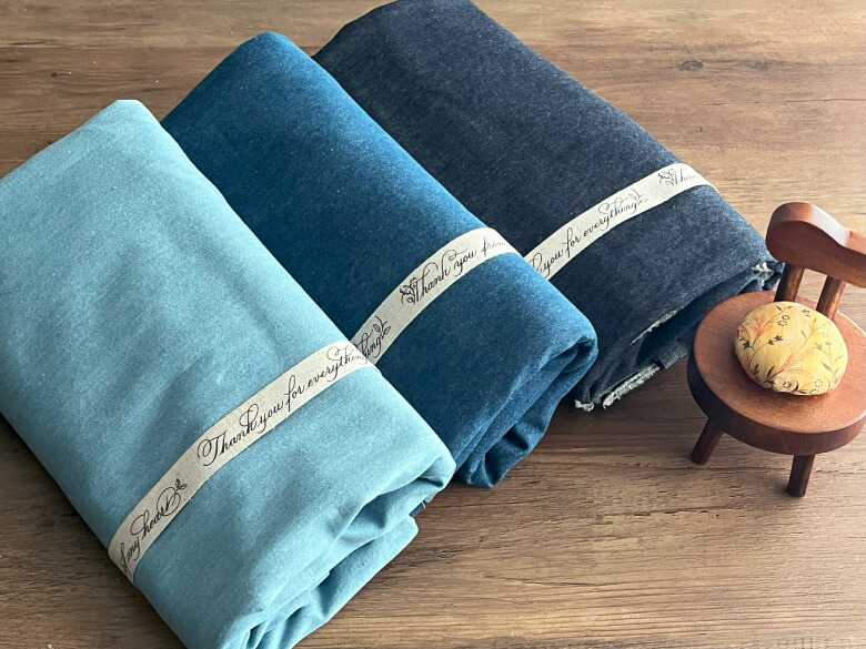 nunozuki薄手デニム 綿ポリデニム