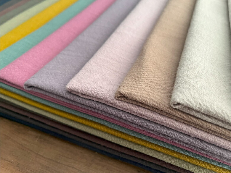 綿麻キャンバス 綿85％ 麻15％ 高級 色豊富