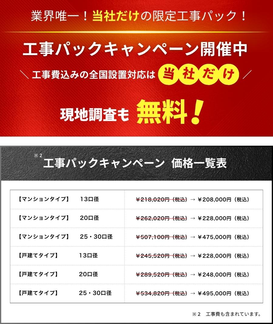 工事パックCP詳細