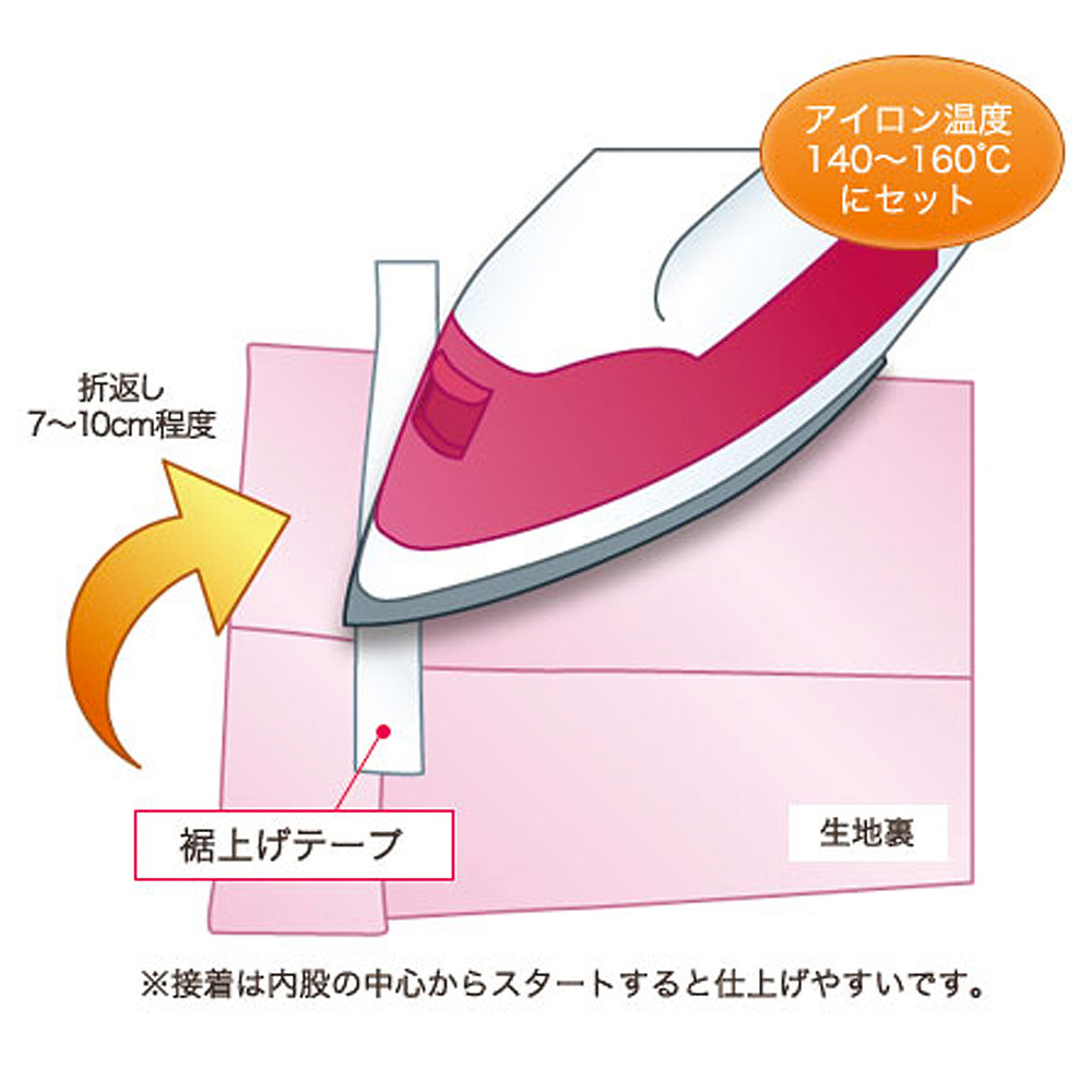 熱着　裾上げテープ