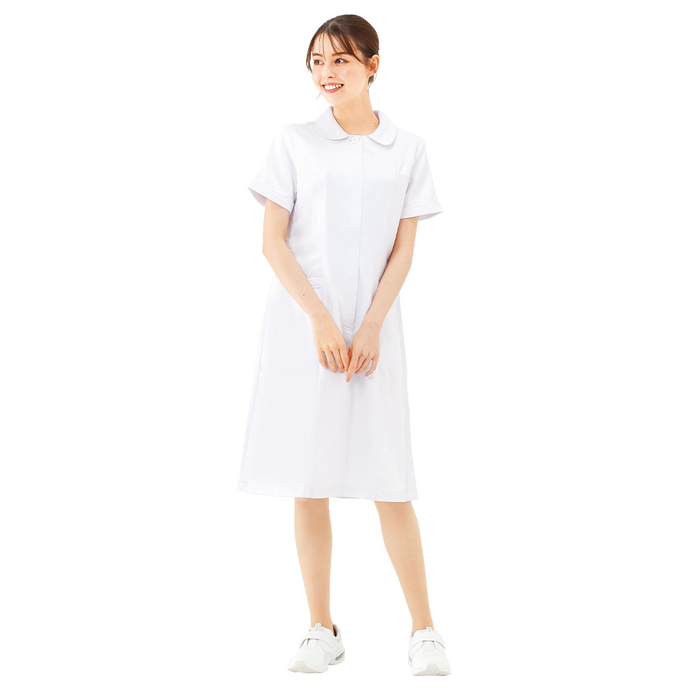 制電クールストレッチ　パイピングワンピース