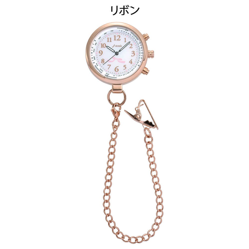 電波式ナースウォッチ ピンクゴールド