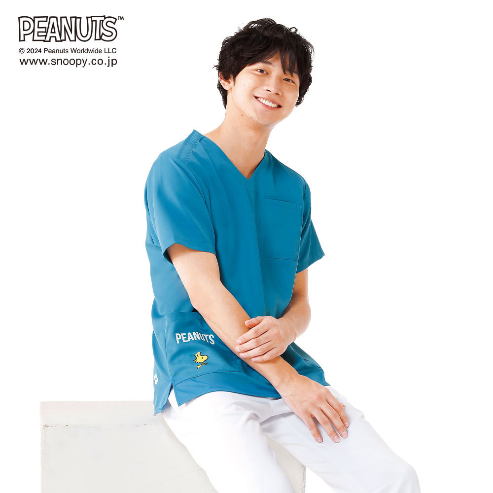 スヌーピー チャーム付きスクラブ(Unisex)