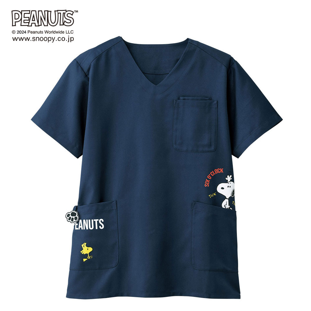 スヌーピー チャーム付きスクラブ(Unisex)
