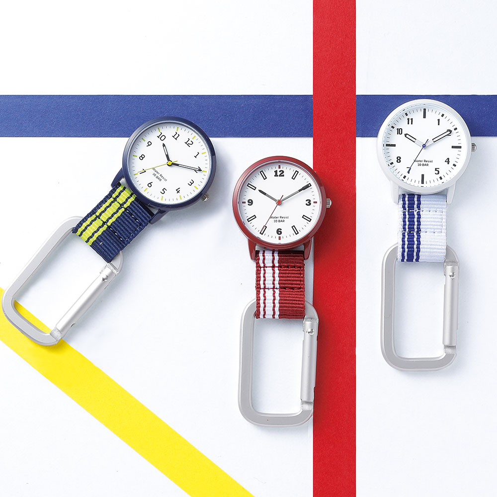 スポーティーカラビナナースウォッチ