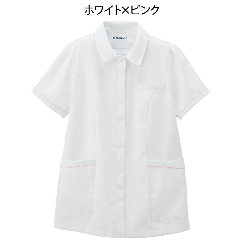医療 ナース 看護 白衣 女性 サラフィット ゆったり配色ジャケット(9L〜10L)