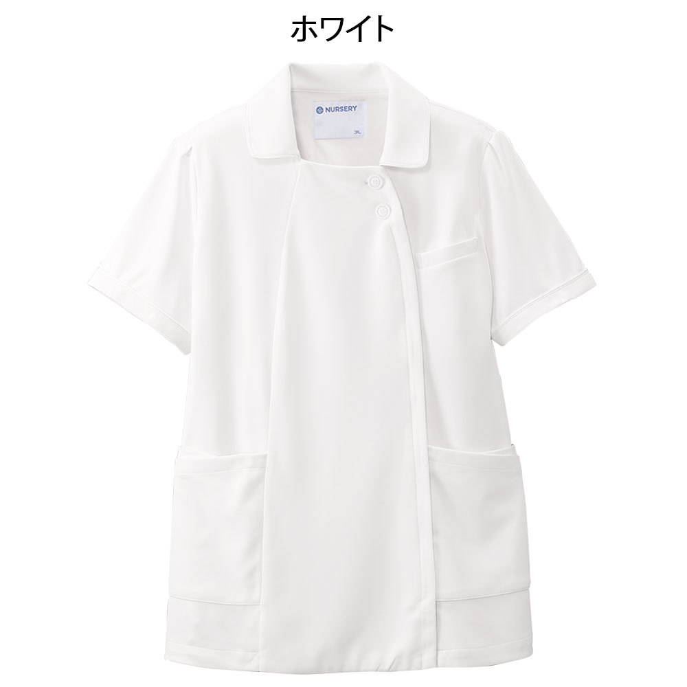医療 ナース 看護 白衣 女性 クールマックス アクティブストレッチクール ゆったりパイピングジャケット(3L〜8L)  :2511:看護師通販ナースリー Yahoo!店 - 通販 - Yahoo!ショッピング