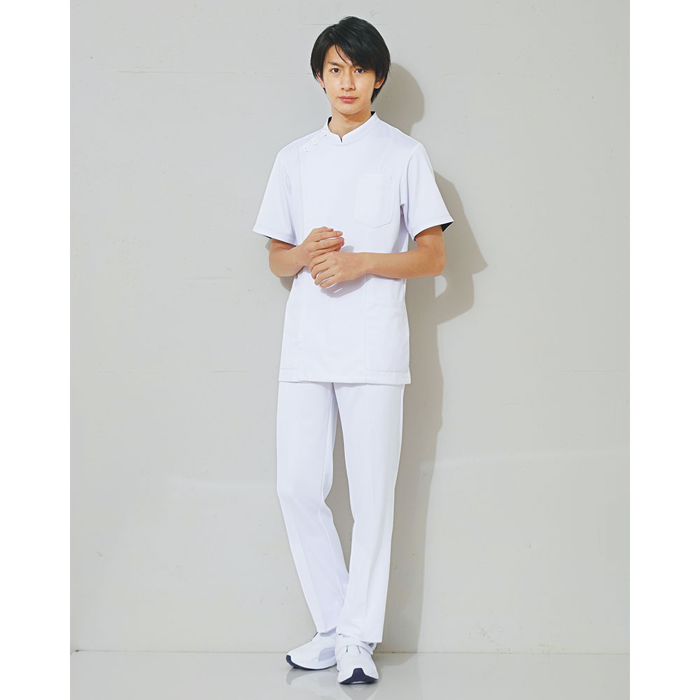 医療 ナース 看護 白衣 男性 アクティブストレッチ ベーシックストレートパンツ(メンズ/裾上げ済)