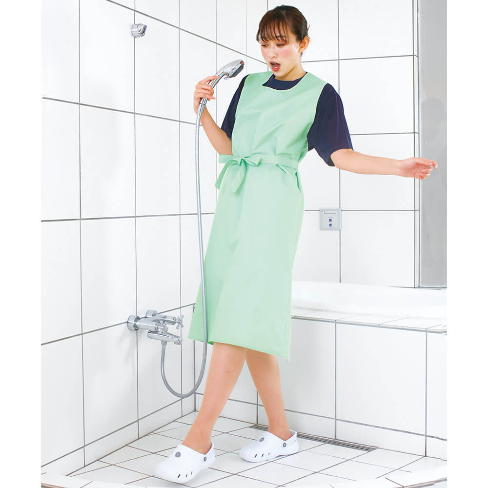 ナースリー 透湿防水入浴介助エプロン(ロング)